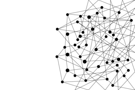 vector connecting dots and lines.のイラスト素材