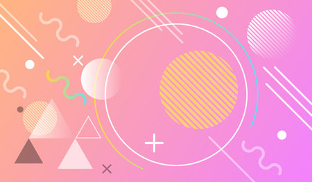 Modern abstract geometric vector backgroundのイラスト素材