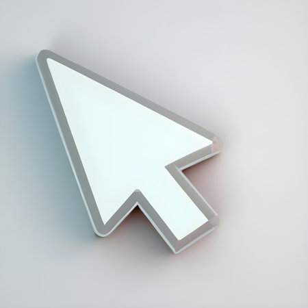 3d computer mouse cursor. arrow icon. Generative AIの素材