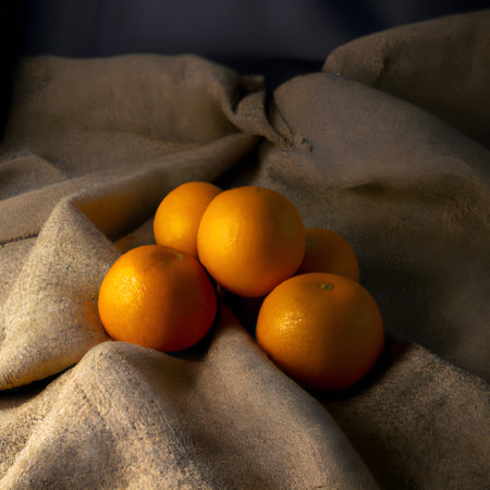 oranges in a bag. Generative AIの素材