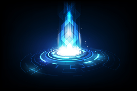 vector abstract future technology, electric telecom backgroundのイラスト素材