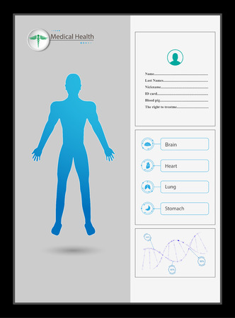 hud interface virtual hologram future system health care innovation concept backgroundのイラスト素材