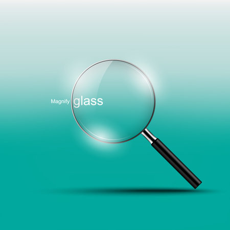 Magnify glass , vector illustrationのイラスト素材