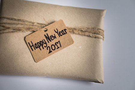 Vintage handmade gift 2017 , Happy New Year 2017