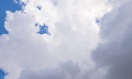 Blue sky with clouds before raining