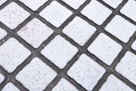 Vintage cobblestone road textureの写真素材