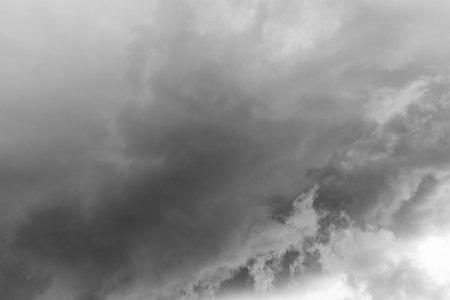 Dark storm clouds before rain, dark sky