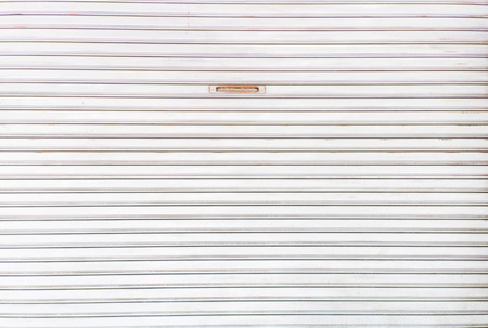 White metal roller door texture backgroundの写真素材