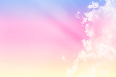 Soft cloud background with gradient color.