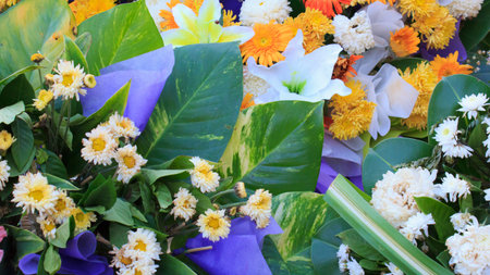 Bunch of flowers for ceremony
