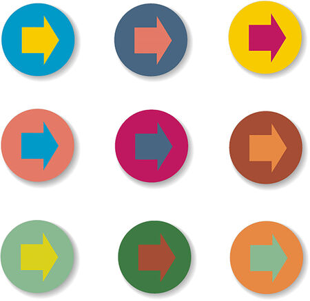 Colorful arrow iconのイラスト素材