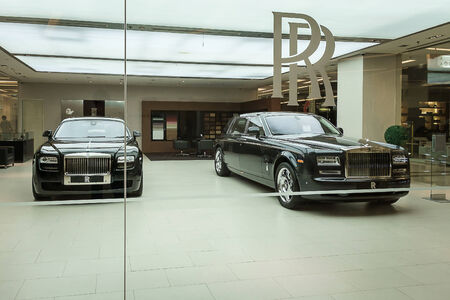 Bangkok - November 2: Rolls-Royce motor cars in show room on November 2, 2014 at Bangkok Thailand.のeditorial素材