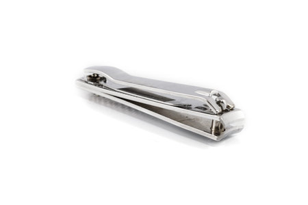 Nail clippers on white background