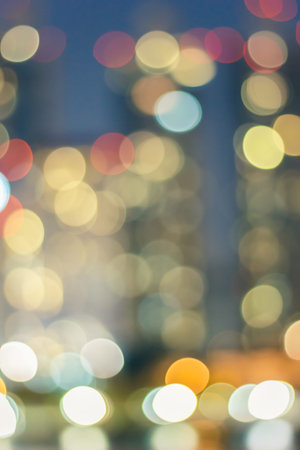 Bokeh light vintage backgroundの写真素材
