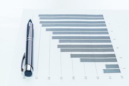 Financial accounting stock market graphs analysisの写真素材