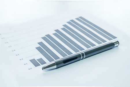 Financial accounting stock market graphs analysisの写真素材