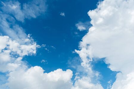 Sky, The blue sky with cloud at duskの写真素材