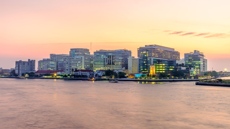 Bangkok, Thailand - March 4, 2016: Siriraj Hospital on the Chao Phraya River, one of the oldest and the most famous hospital in Thailand, it was founded since 1888.のeditorial素材