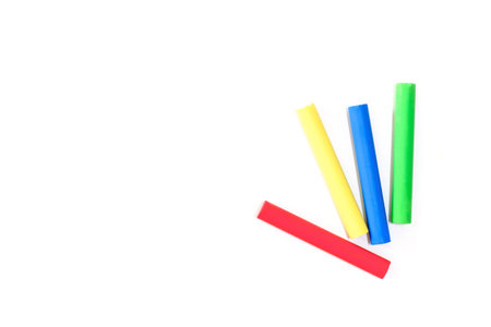 The oil pastels also called  Wax oil crayon on white background.