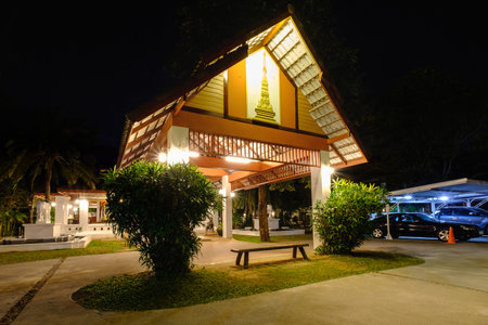 Bangkok, Thailand - February 22, 2017: The luxury Resort in Thai style hotel at Khon Kaen, Thailand.のeditorial素材