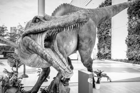 Bangkok, Thailand - April 5, 2017: People Visit Lok Sarakadee Program PPTV HD 36, Dinosaur planet Exhibit at Siam Paragon, Bangkok Thailand.のeditorial素材