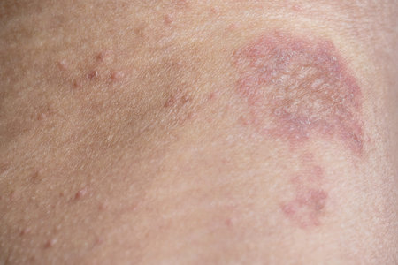 Rash on sensitive skin or skin problem with allergy rash
