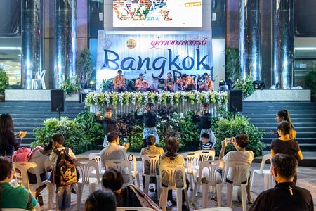 Bangkok, Thailand - July 16, 2017: South of Thailand culture show in Bangkok center market festival in front of Fortune town shopping mall.のeditorial素材
