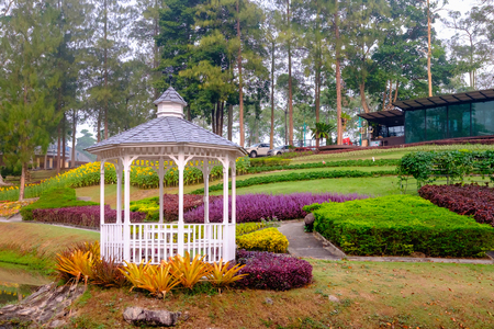 Chonburi, Thailand - January 24, 2018 : Travel the Strawberry Town, a western-style tourist destination surrounded by beautiful nature, mountains and plenty of activities for leisure travelerのeditorial素材