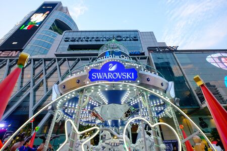Bangkok, Thailand - January 7, 2019: Christmas and New year 2019 theme party at Central world for celebrate. It's full of happiness around here.のeditorial素材