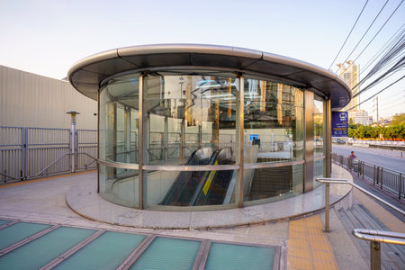 Bangkok, Thailand - November 19, 2017: Queen Sirikit National Convention Centre MRT Stationのeditorial素材