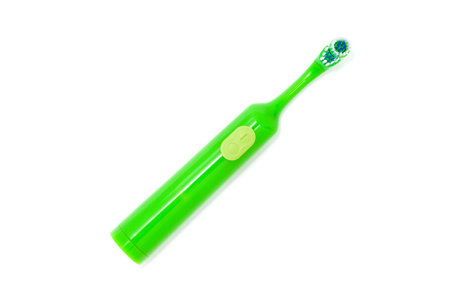 Electric toothbrush isolated on white background