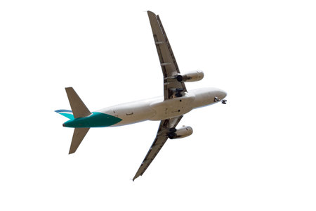 passenger airplane isolated on white background
