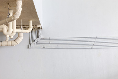 pipe for electrical line in industrial building or business building.の写真素材