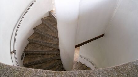 Spiral staircase in sightseeing tower. の写真素材