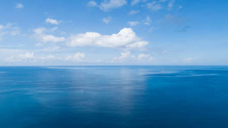 Amazing Aerial view of Tropical sea Blue ocean water sea surface background.の写真素材