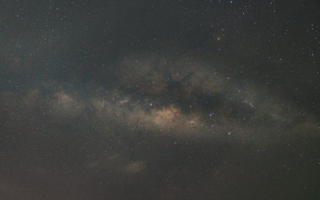 The Milky way and stars in the night sky background
