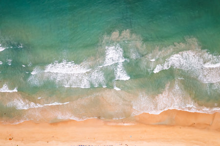 Aerial view beautiful sea surface nature backgroundの写真素材