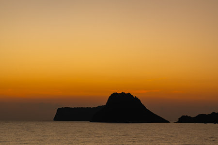 Nature beautiful Light Sunset or sunrise over sea,Colorful light majestic scenery Sky with Amazing clouds and waves in sunset sky wonderful light cloud backgroundの写真素材