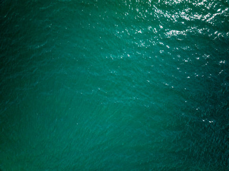 Beautiful landscape summer sea beach nature background,Amazing waves texture background, Aerial view wide angle sea backgroundの写真素材