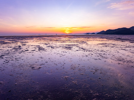 Amazing light sunset or sunrise sky landscape view,Beautiful nature colorful sky background