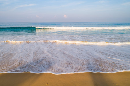Aerial view beautiful sea surface nature background,Amazing waves texture ocean sea background