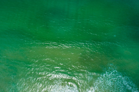Aerial view sea surface water background,Nature ocean sea background,Top view nature sea surface backgroundの写真素材