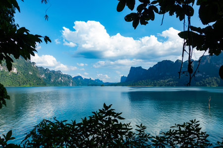 Tropical rainforest Mountain peak in Thailand, Beautiful archipelago islands Thailand Scenic...
