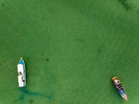Top view sea surface nature background,Wide angle view ocean background