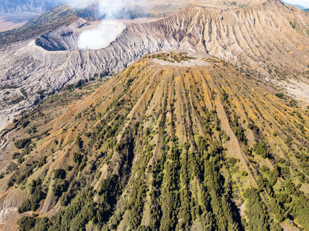 Amazing View beautiful landscape nature view in the morning at Indonesiaの写真素材