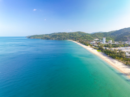 Aerial View sea waves surface nature backgroundの写真素材