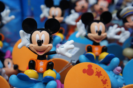 Mickey Mouse figurines at Disneyland Hong Kong