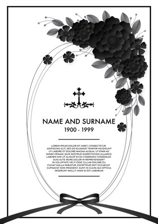 Memorial & Funeral Card Templatesのイラスト素材