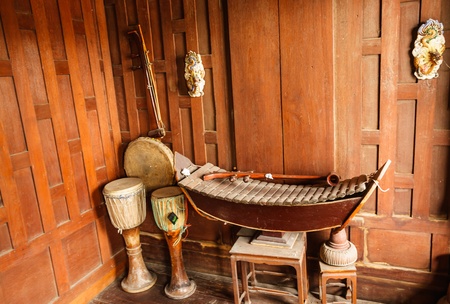Traditional Thai musical instrumentsの写真素材