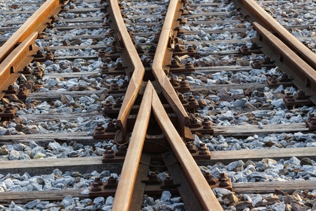 Railway trackの写真素材